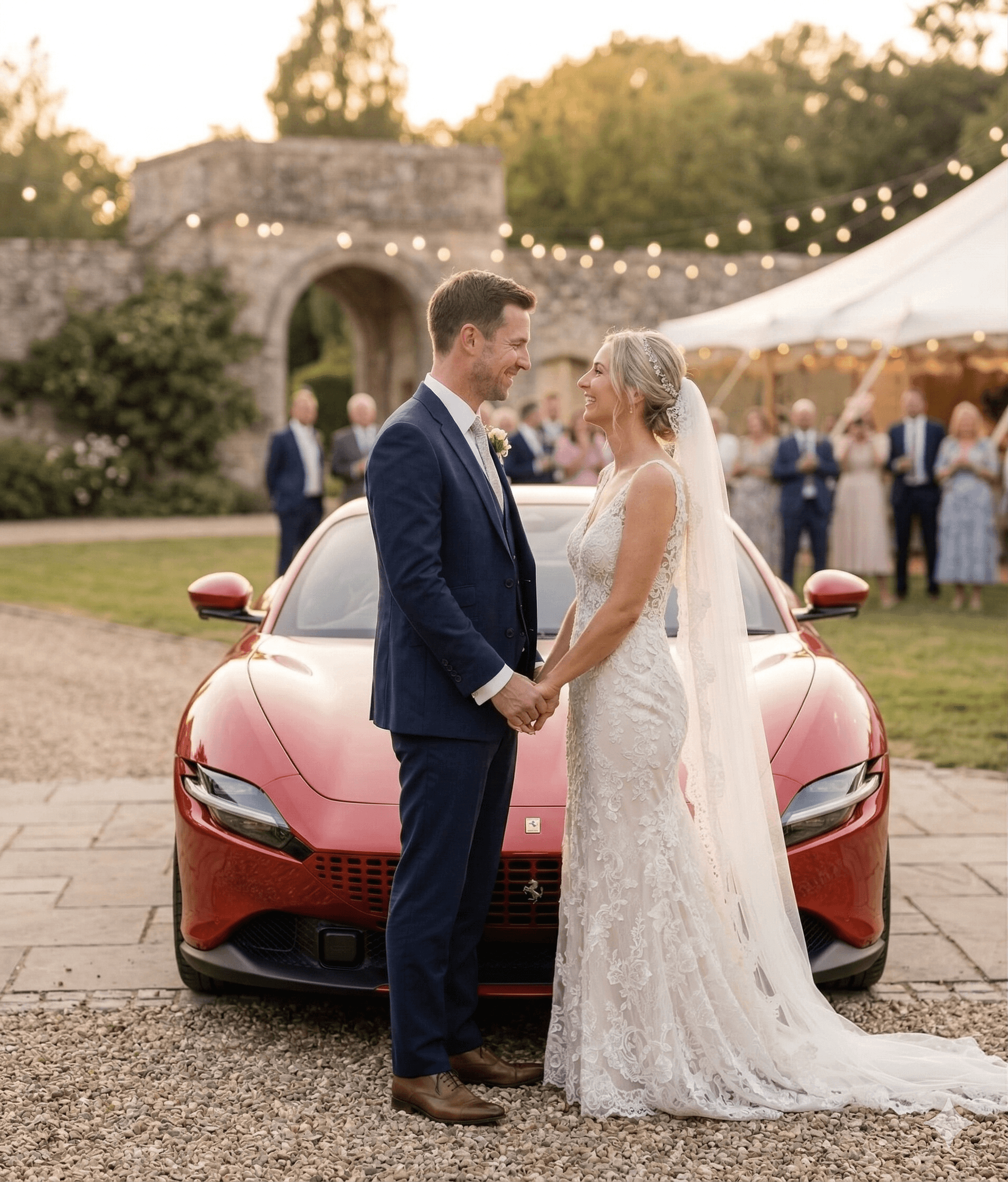 Wedding couple portrait
